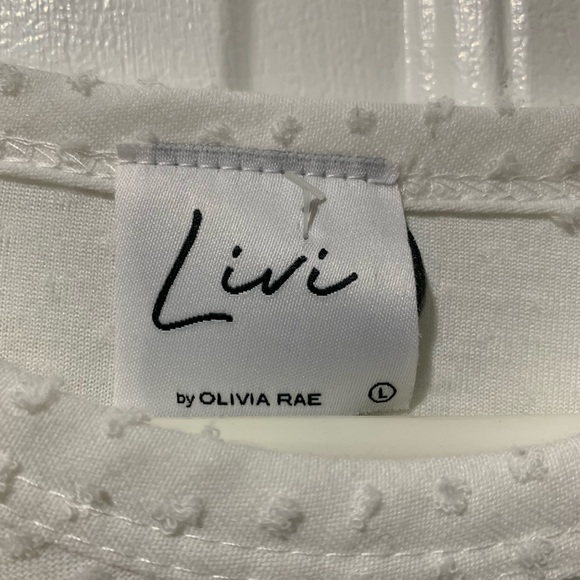 Livi by Olivia Rae Side Tie popcorn detail T shirt - Picture 4 of 5